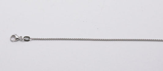 Platinum Round Trace Chain