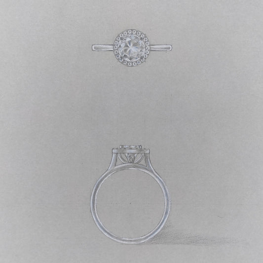 Halo Engagement Ring