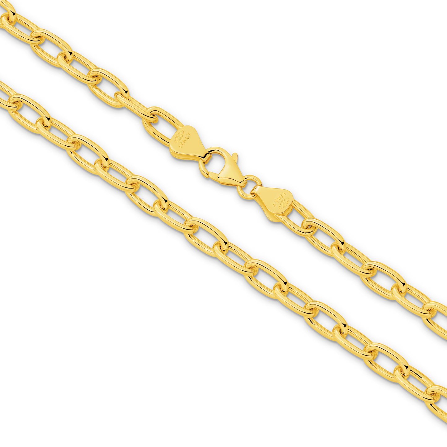 Yellow Gold Paperclip Chain