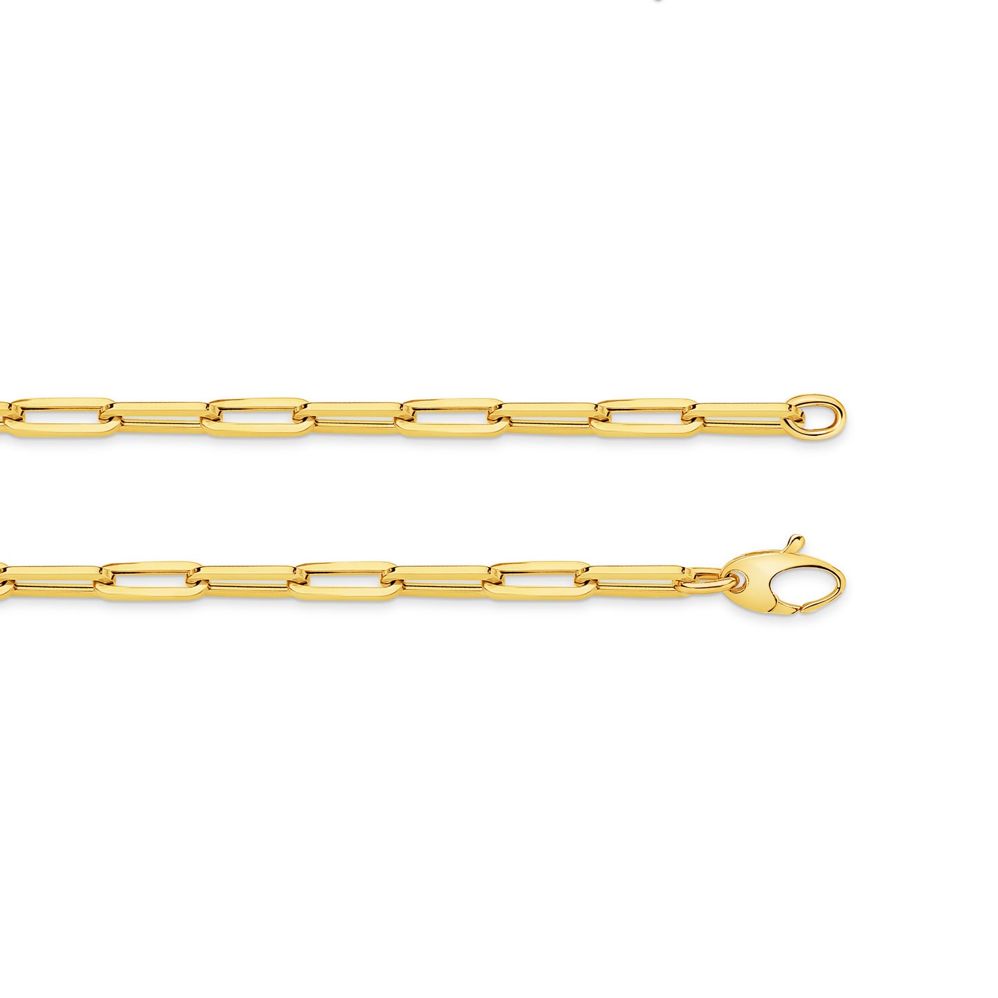 18ct Yellow Gold Paperclip Chain