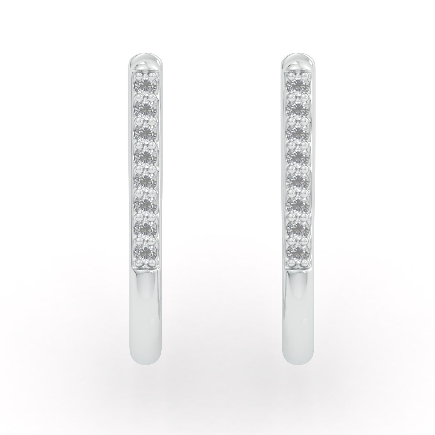 Diamond Hoop Earrings