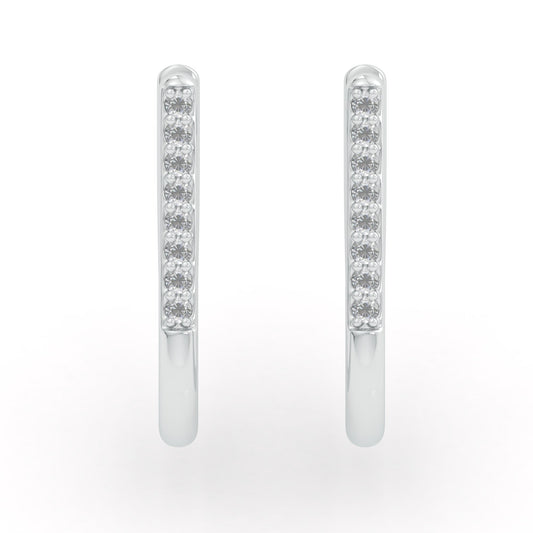 Diamond Hoop Earrings