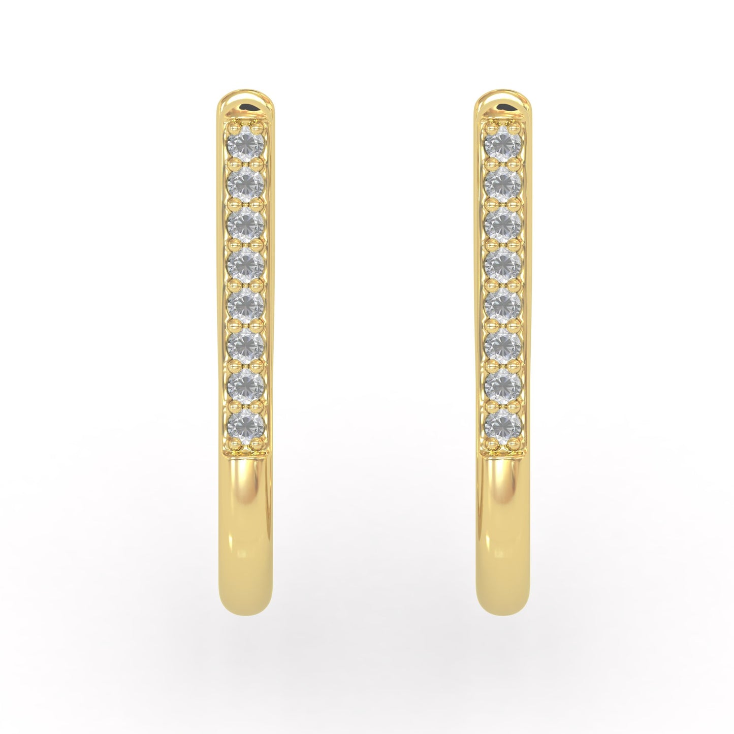 Diamond Hoop Earrings