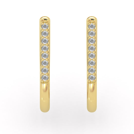 Diamond Hoop Earrings