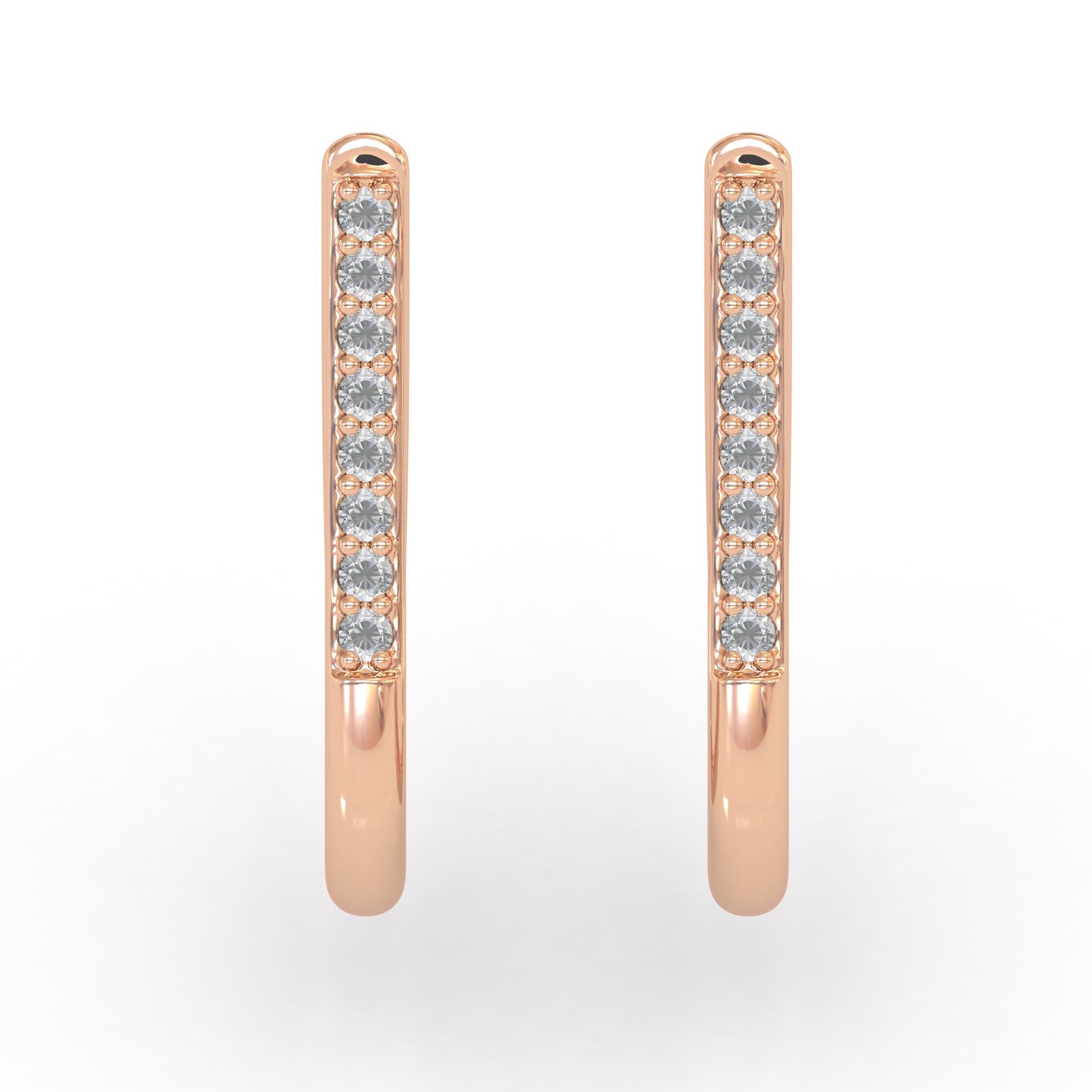 Diamond Hoop Earrings