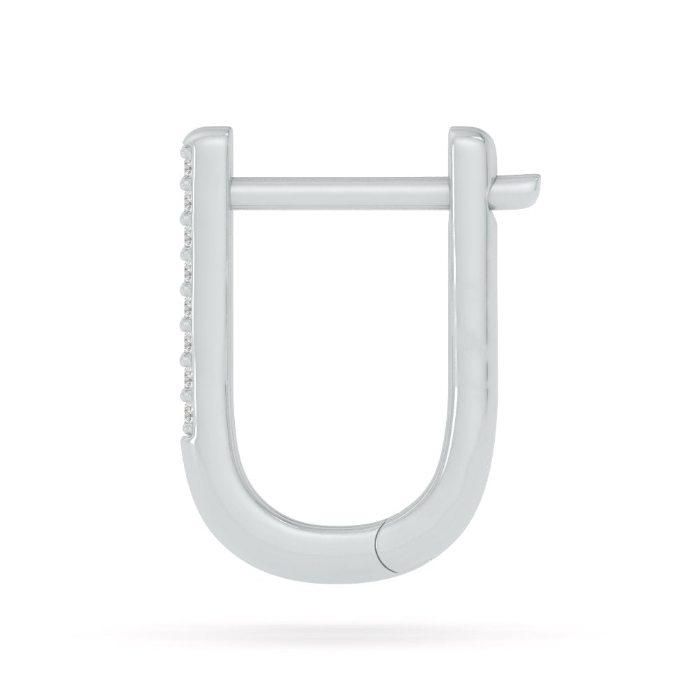 Diamond Hoop Earrings