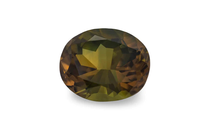 Green/Brown Australian Parti Sapphire 11.09ct