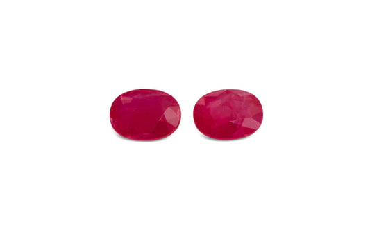 Burmese Ruby Pair 3.92ct