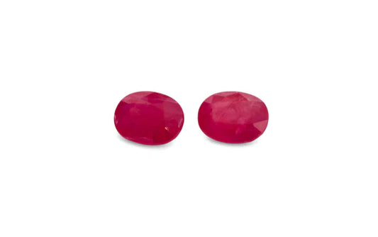 Burmese Ruby Pair 3.92ct