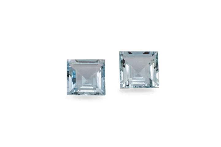 Pale Blue Aquamarine Pair 9.33ct