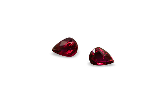 African Ruby Pair 0.94ct