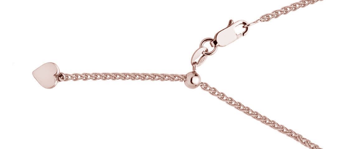 18 Karat Rose Gold Extendable Chain