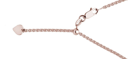 18 Karat Rose Gold Extendable Chain