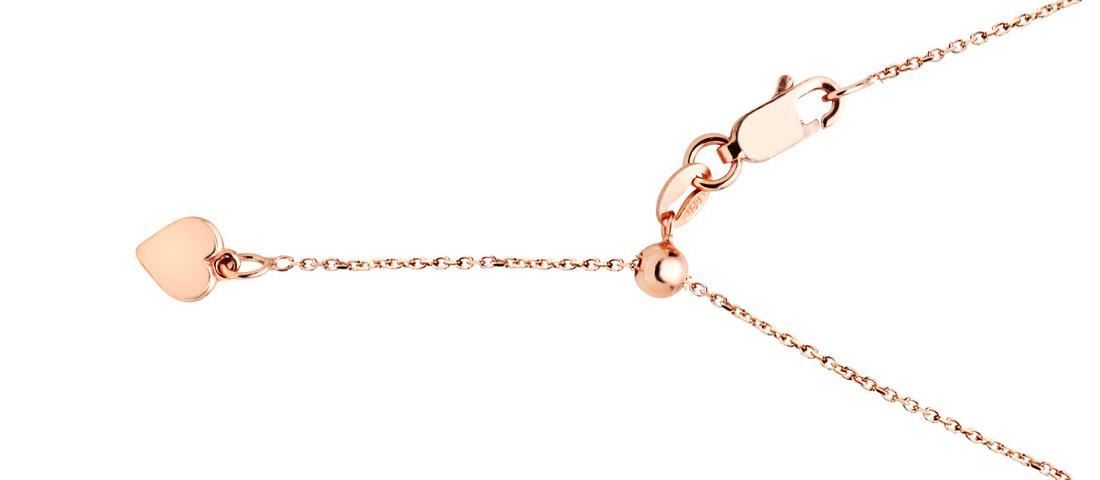 18 Karat Rose Gold Extendable Chain