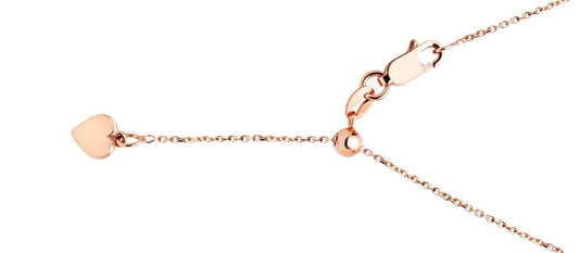 18 Karat Rose Gold Extendable Chain