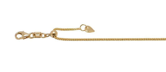 9 Karat Yellow Gold Extendable Chain