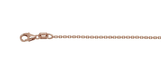 18 Karat Gold Diamond Cut Trace Chain