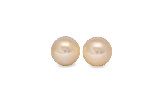 White South Sea Pearl Pair 10.9mm