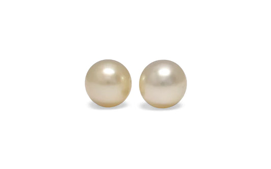 White South Sea Pearl Pair 9.4mm