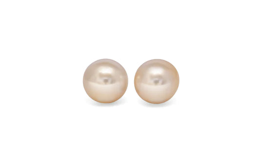 Golden South Sea Pearl Pair 10.2mm