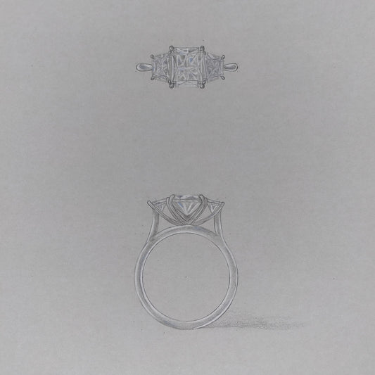 Trilogy Engagement Ring