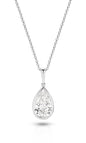 1ct LG Pear Cut Bezel Pendant