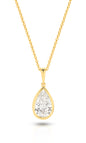 1ct LG Pear Cut Bezel Pendant