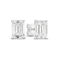 2ct LG Emerald Cut Stud Earrings