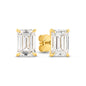 2ct LG Emerald Cut Stud Earrings