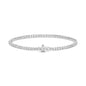 18kt Gold 2ct Natural Round Cut Diamond Tennis Bracelet