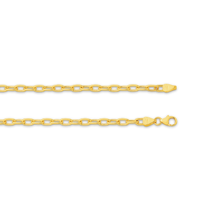 Yellow Gold Paperclip Chain