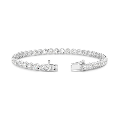 4.9ct Lab-Grown Round Cut Tennis Bracelet