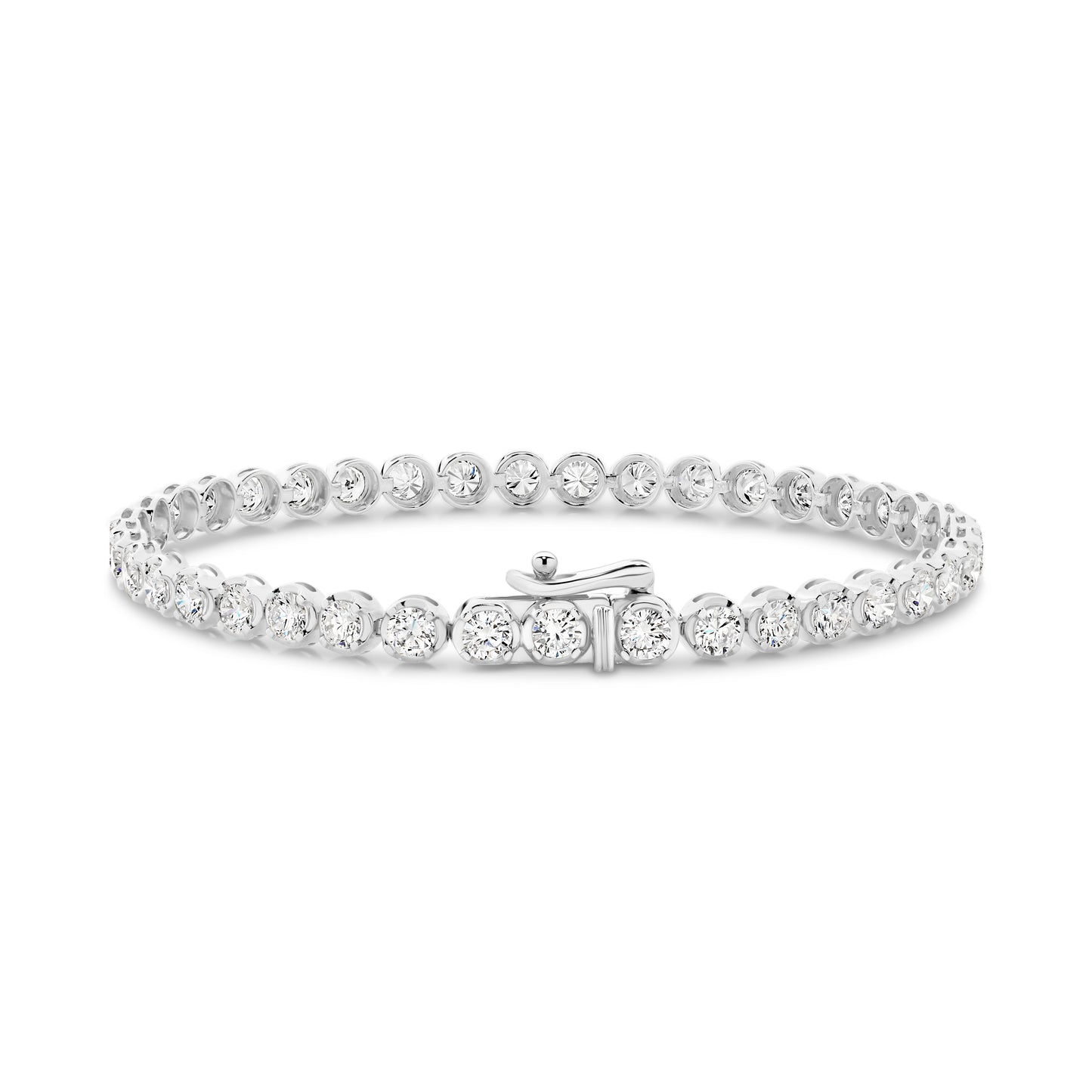 4.9ct Lab-Grown Round Cut Tennis Bracelet