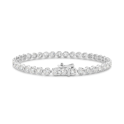 4.9ct Lab-Grown Round Cut Tennis Bracelet