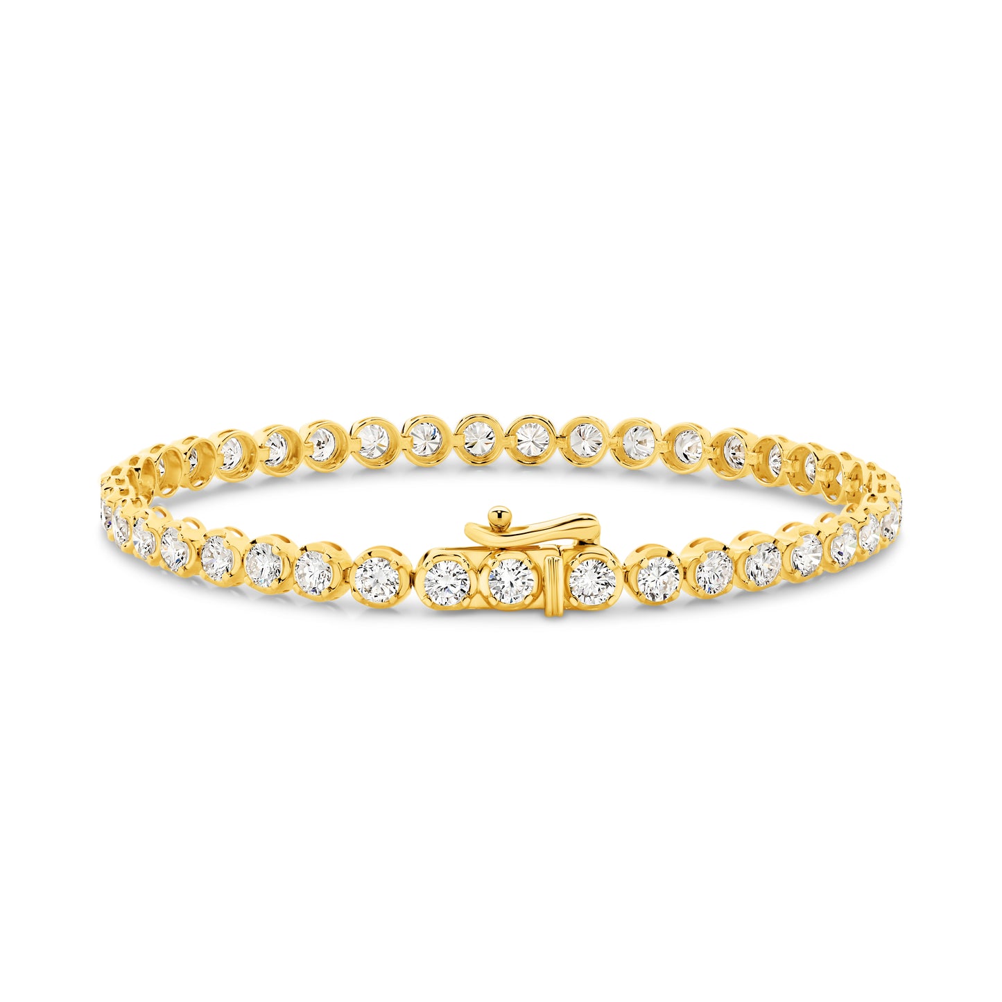 4.9ct Lab-Grown Round Cut Tennis Bracelet