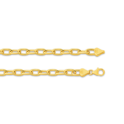 Yellow Gold Paperclip Chain