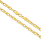 Yellow Gold Paperclip Chain