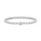 18kt Gold 5ct Natural Round Cut Diamond Tennis Bracelet