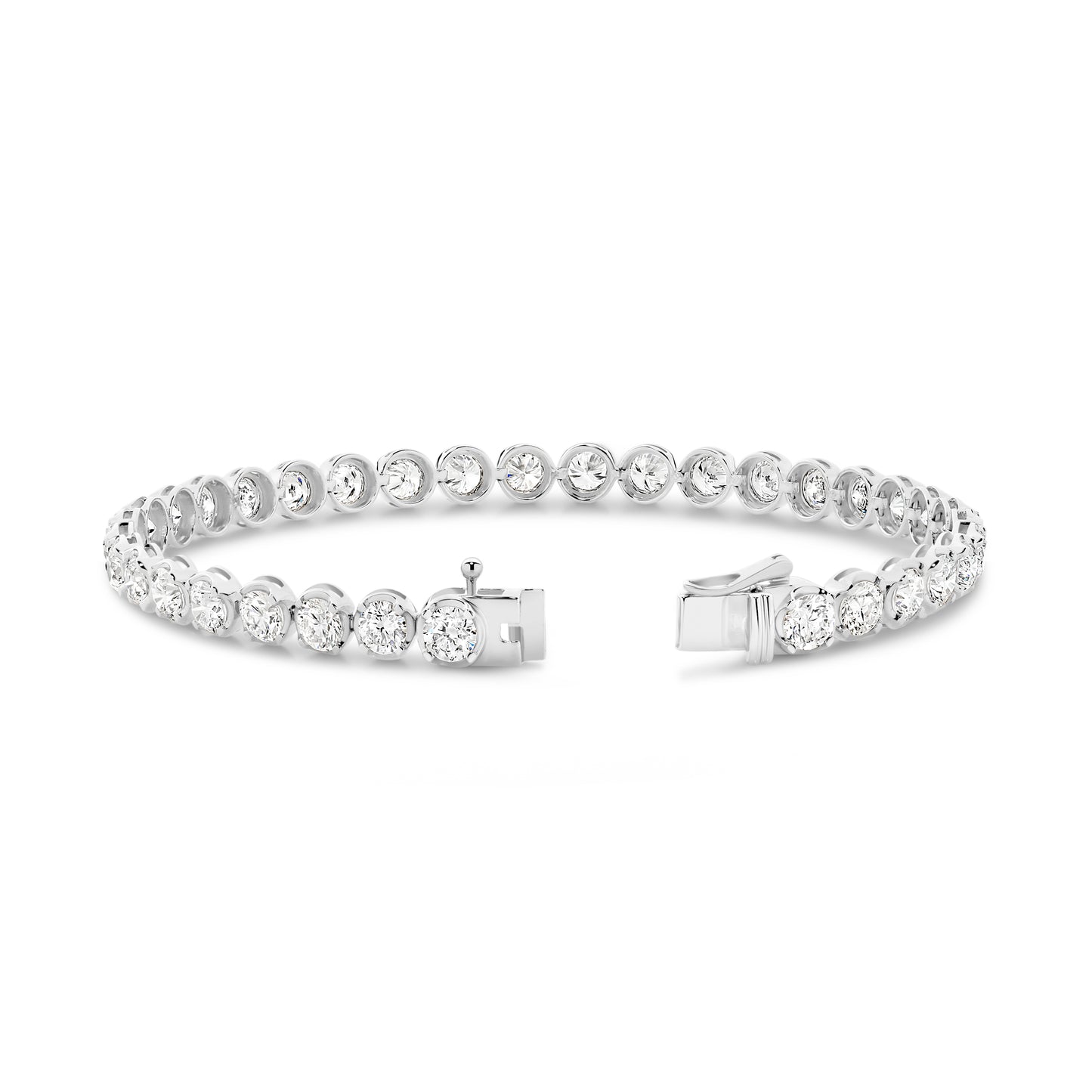 6.5ct Lab-Grown Round Cut Tennis Bracelet