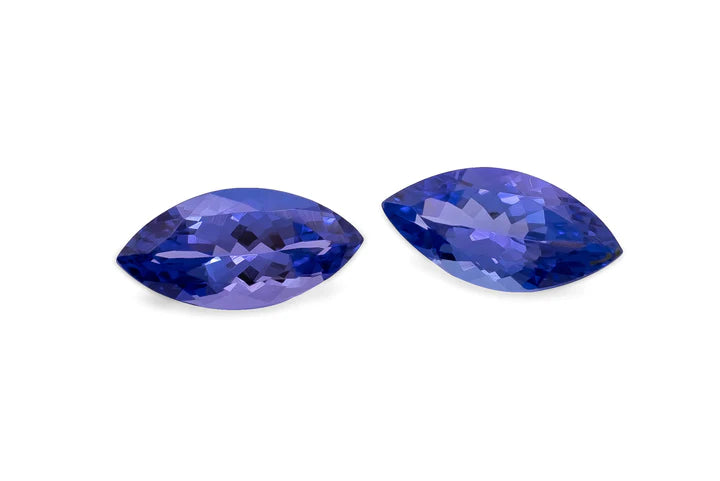 Purple/Blue Tanzanite Pair 1.99ct
