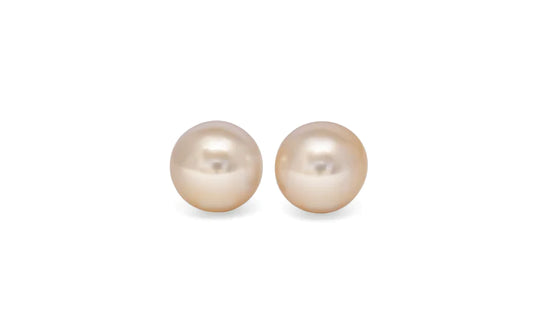 Golden South Sea Pearl Pair 10.2mm