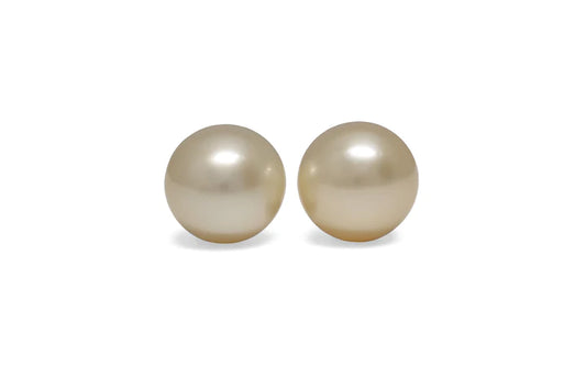 Golden South Sea Pearl Pair 11.0mm
